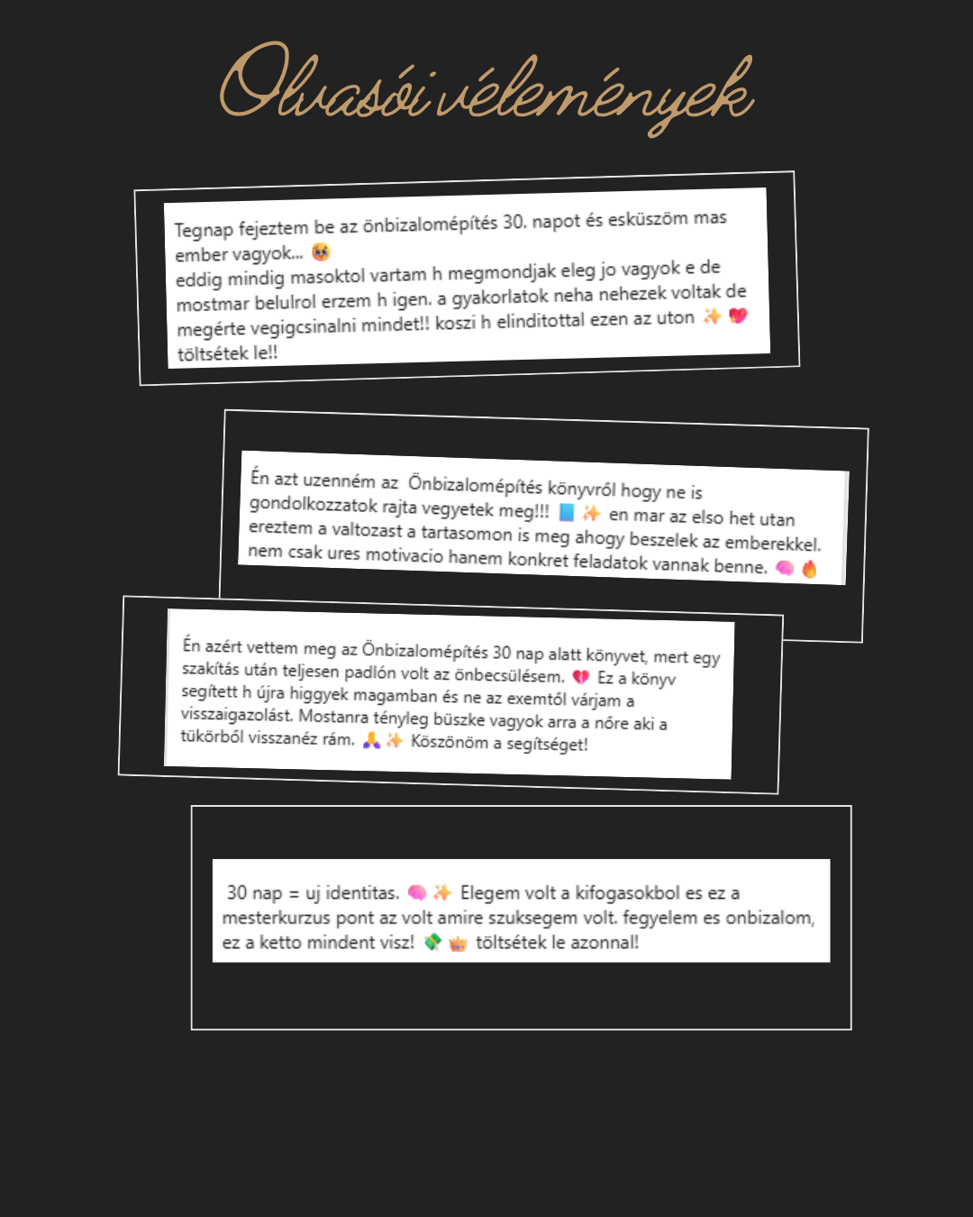 Önbizalomépítés 30 nap alatt:A magabiztosság mesterkurzusa