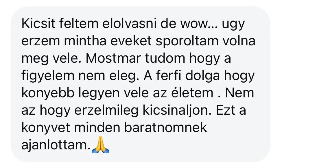 Vásárlói visszajelzés Benned rejlő erő könyvről, ajánlás barátnőknek, motivációs idézet