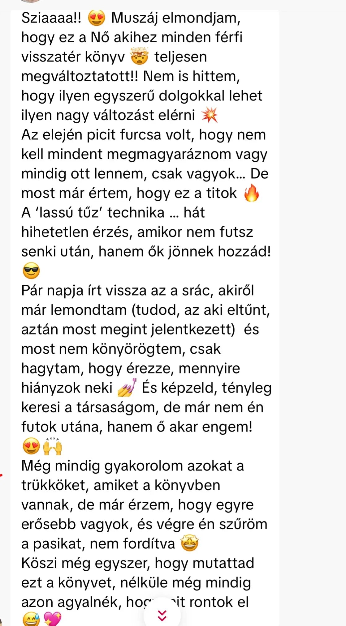 Motivációs üzenet magyarul fehér háttéren, Benned rejlő erő témával, emotikonokkal díszítve